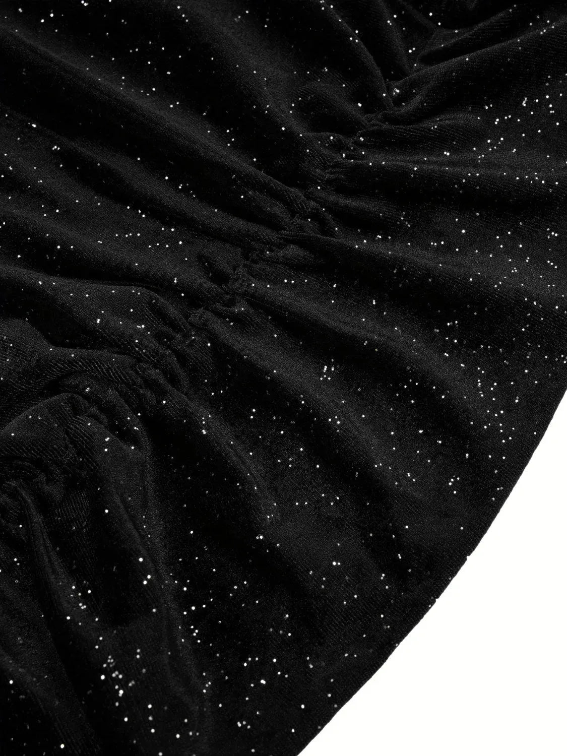 Glitter Ruched Cowl Neck Wrap Dress Cocktail Dresses - Tophatter Daily Deals
